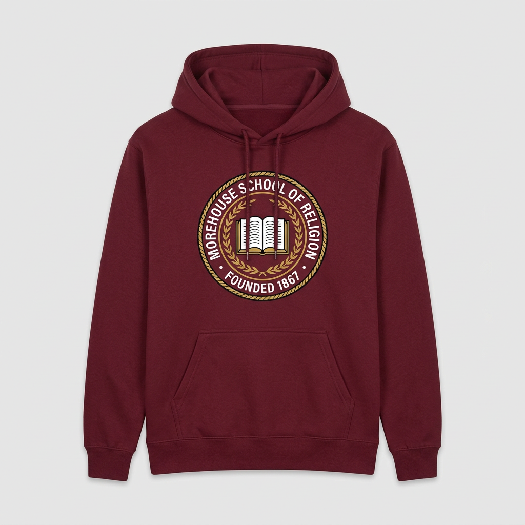 Morehouse School of Religion Founded 1867 Seal Hoodie — Maroon